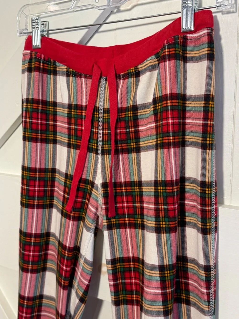 Hanna Andersson Adult‎ Small Christmas Plaid Organic Cotton Pajama Set